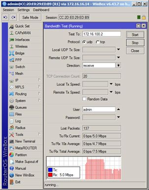 Тестирование burst-режима