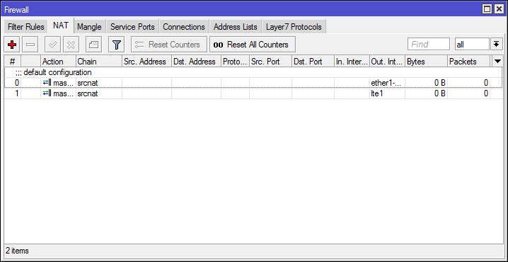 сохраняем правило
