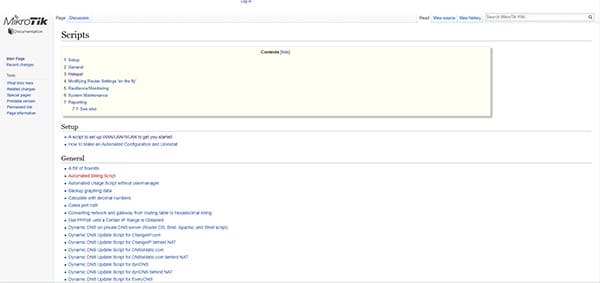 Скрипты MikroTik