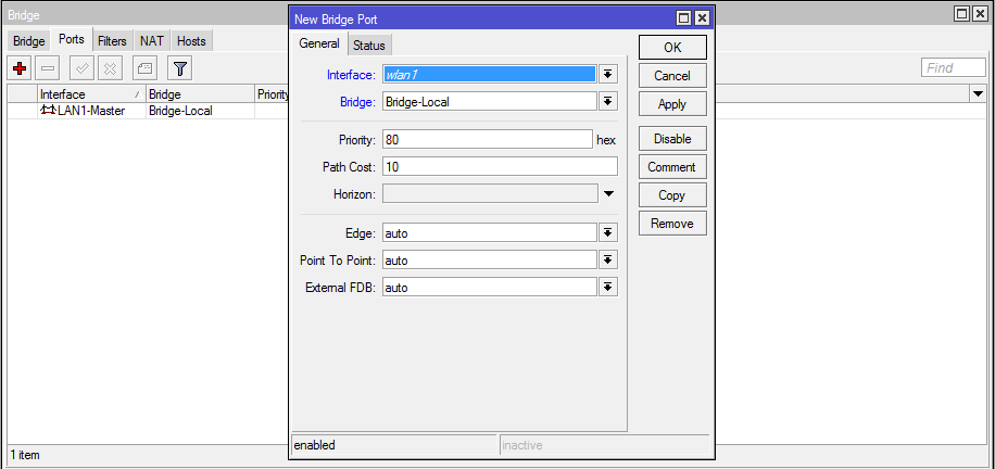 Настройка Микротик