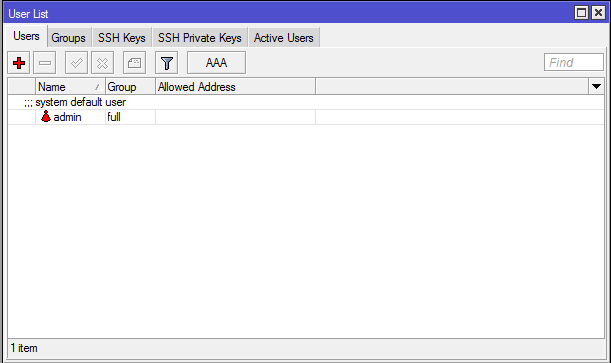 Настройка Микротик