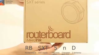 Видеообзор Wi-Fi маршрутизатора MikroTik SXT 5nd r2