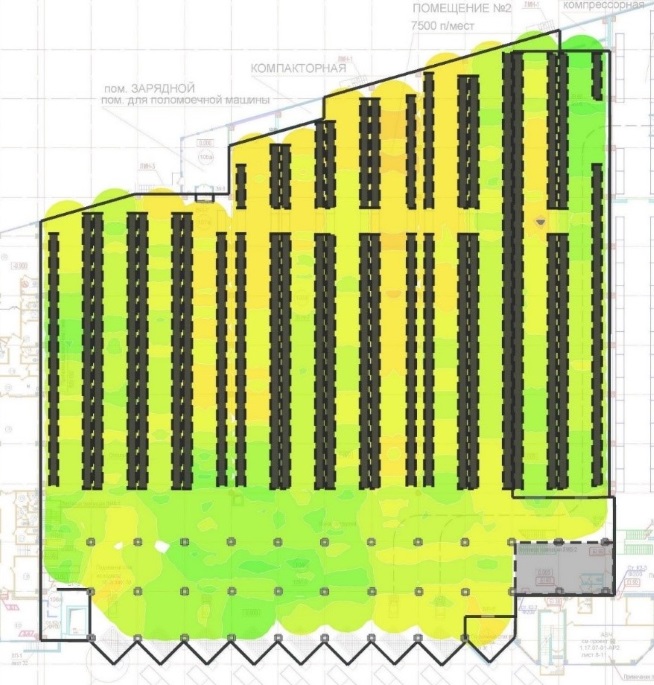 Диаграмма силы сигнала для ТСД Motorola MC3190